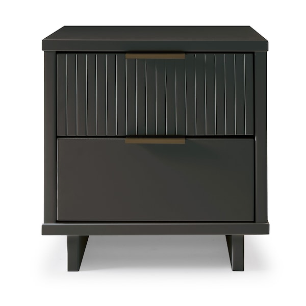 Manhattan Comfort Granville Nightstand 2.0 in Dark Grey NS-5015 - main